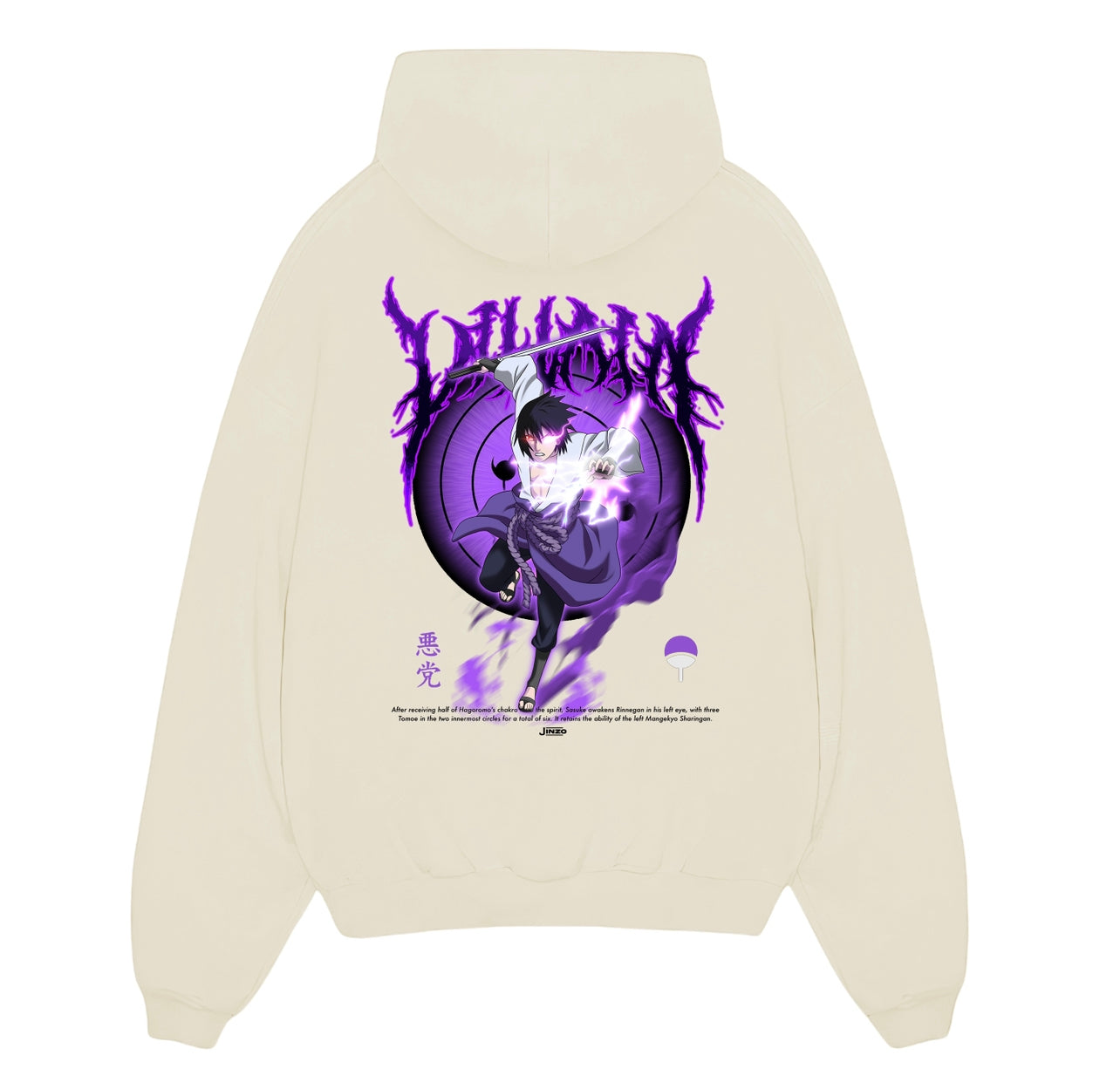 Sasuke Rinnegan - Naruto Oversized Hoodie