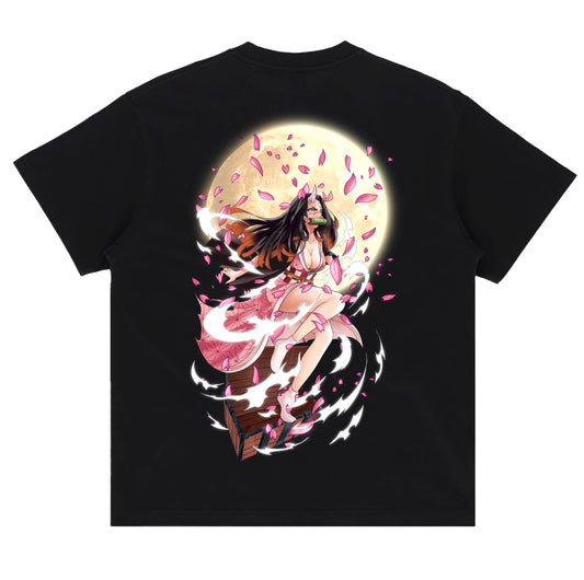 Nezuko x Moon - Demon Slayer Oversized Tee