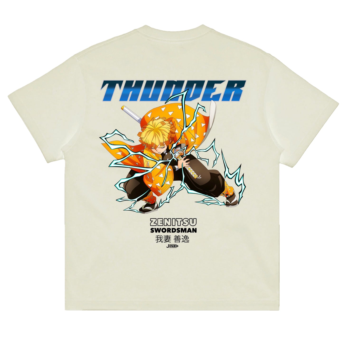 Zenitsu x Thunder - Demon Slayer Oversized Tee