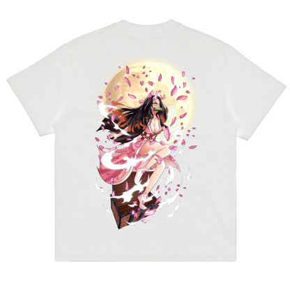 Nezuko x Moon - Demon Slayer Oversized Tee