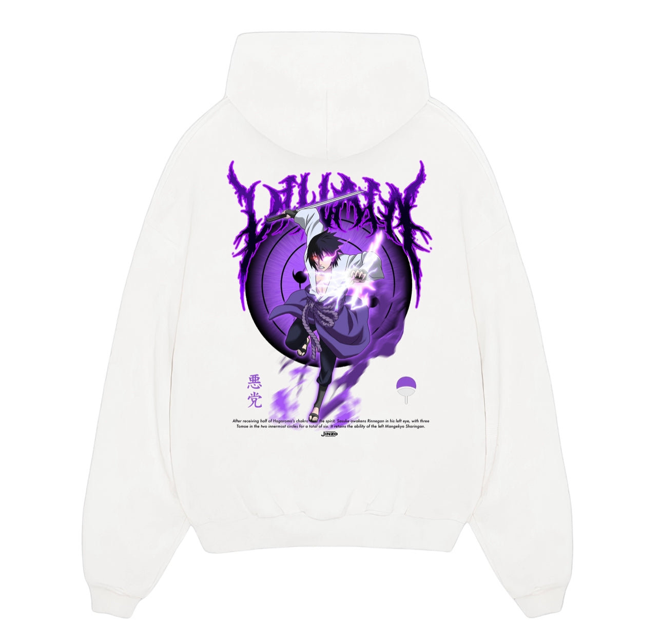 Sasuke Rinnegan - Naruto Oversized Hoodie