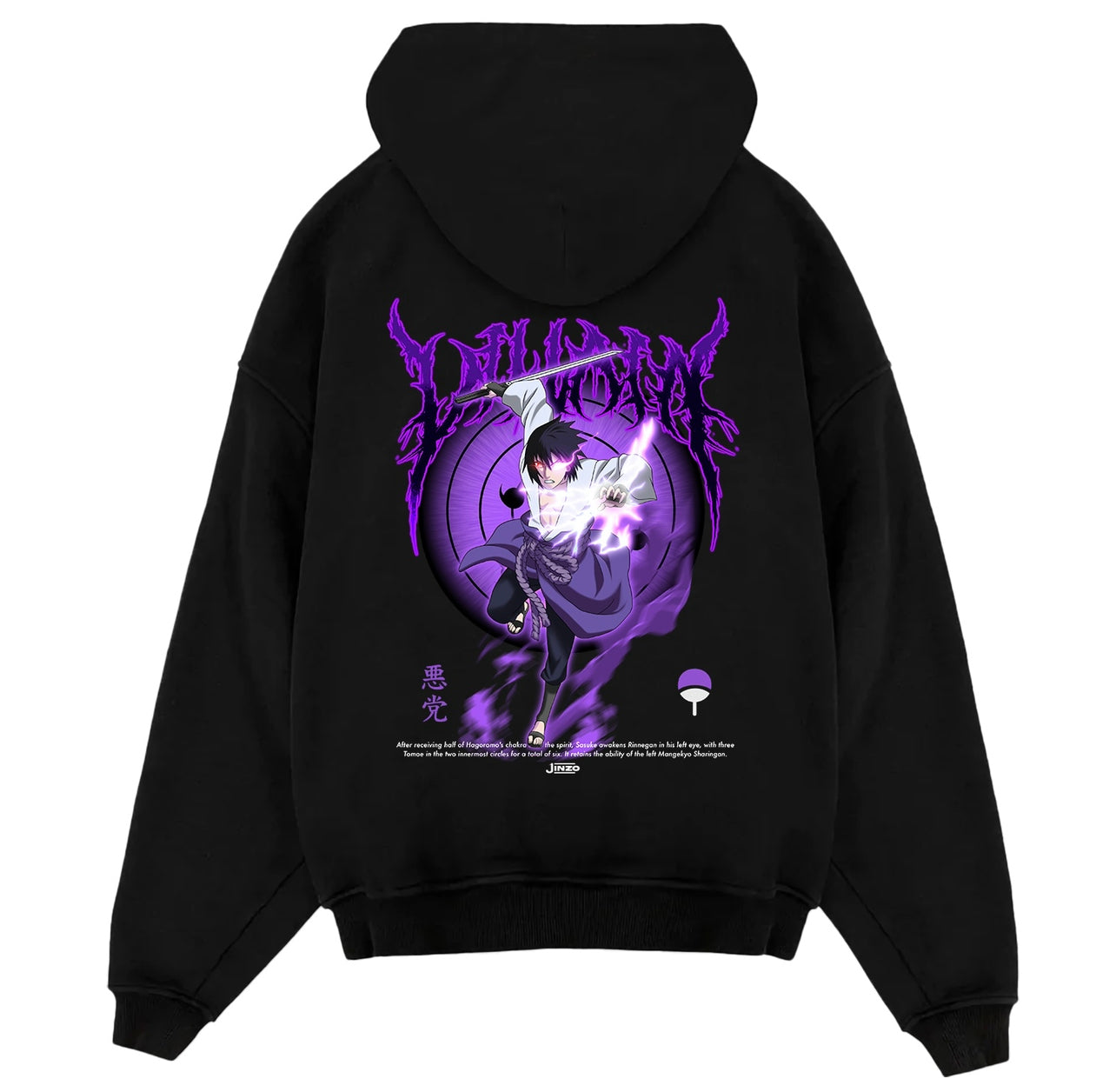 Sasuke Rinnegan - Naruto Oversized Hoodie