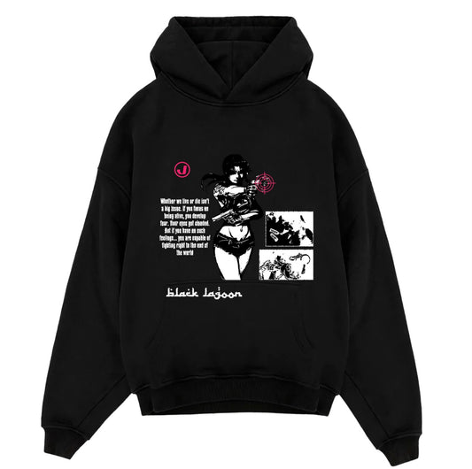 Revy - Black Lagoon Oversized Hoodie