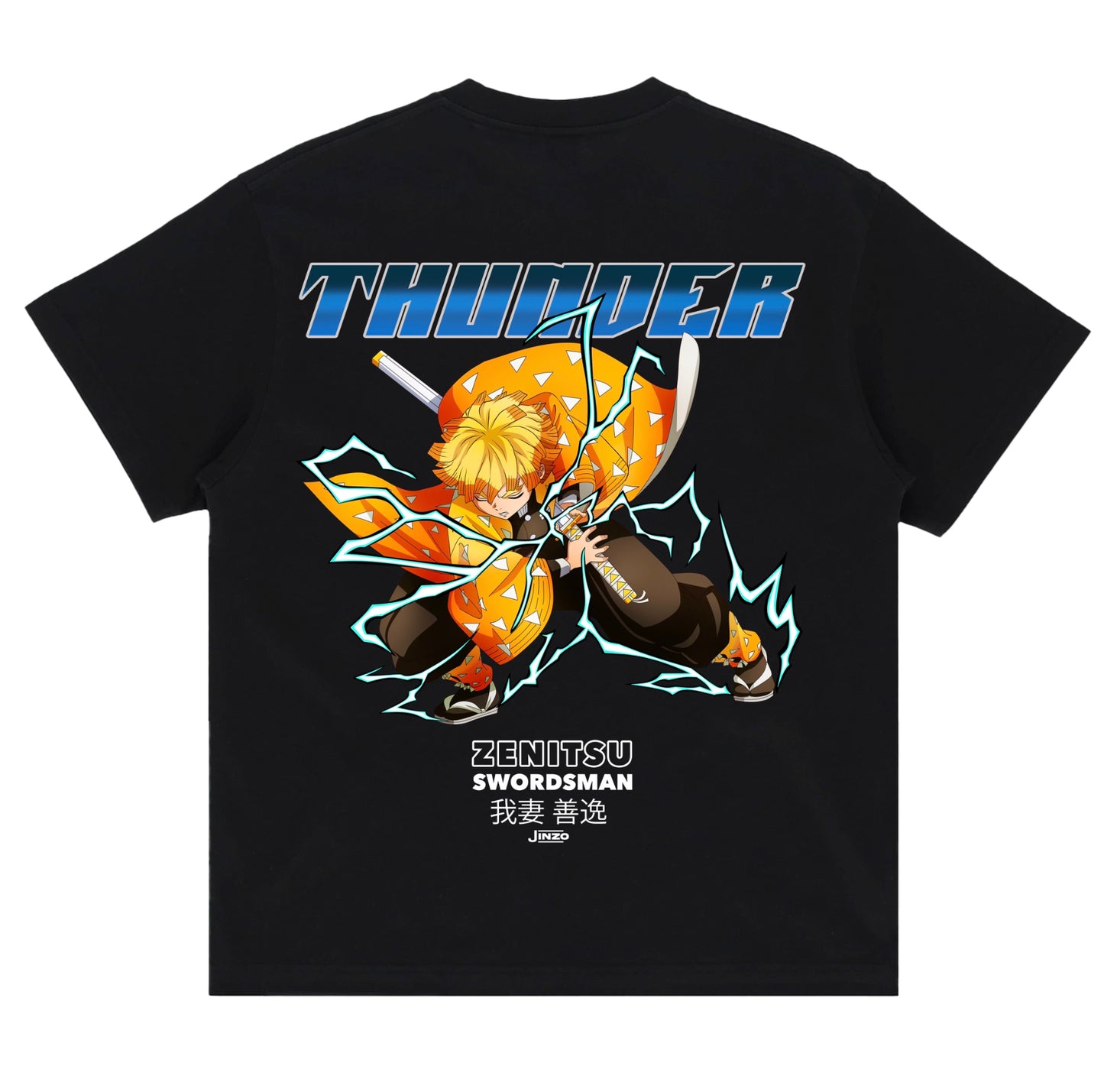 Zenitsu x Thunder - Demon Slayer Oversized Tee