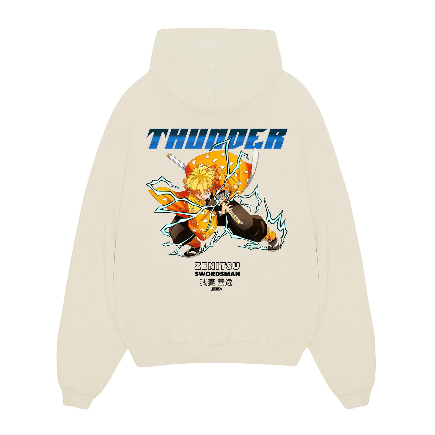 Zenitsu x Thunder - Demon Slayer Oversized Hoodie