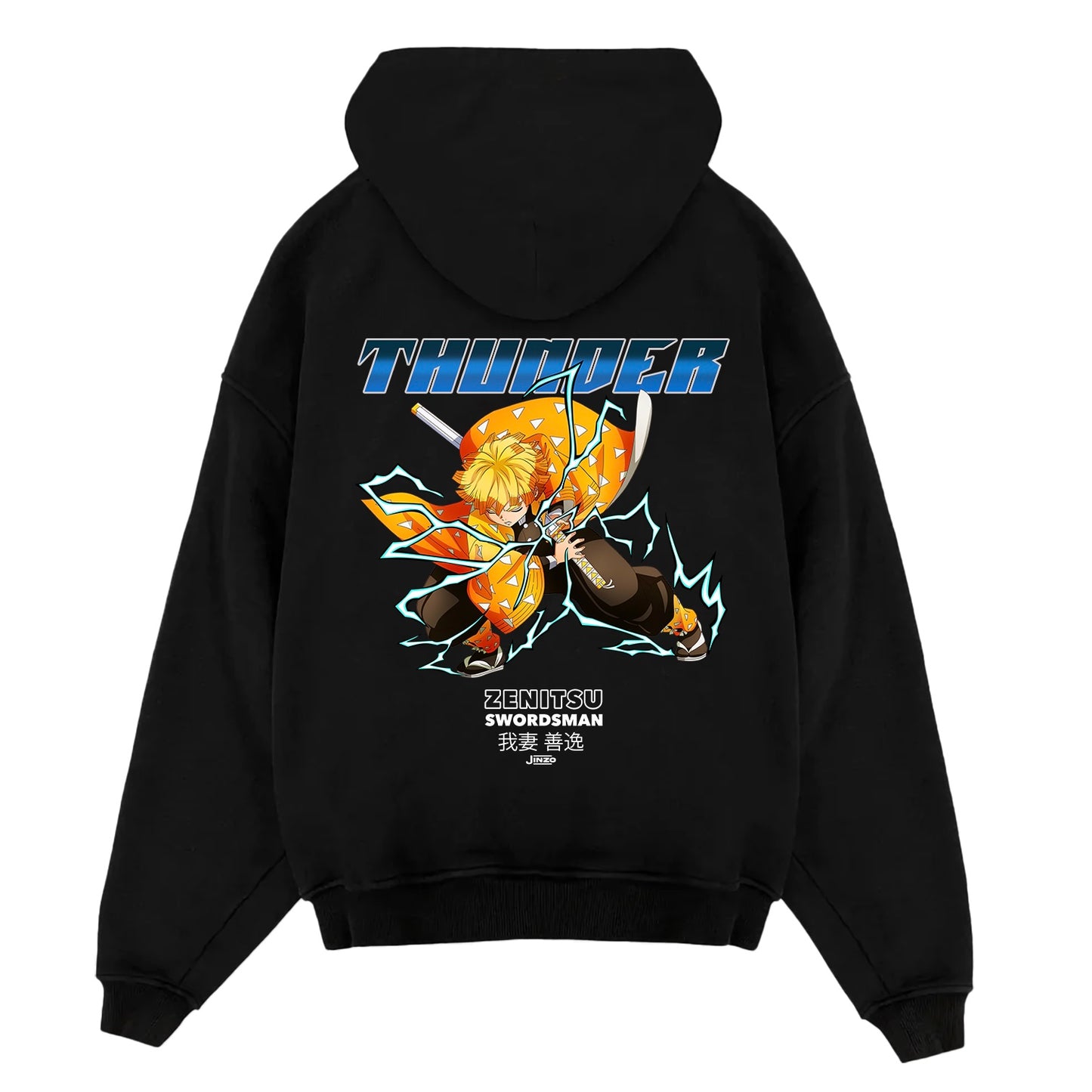 Zenitsu x Thunder - Demon Slayer Oversized Hoodie