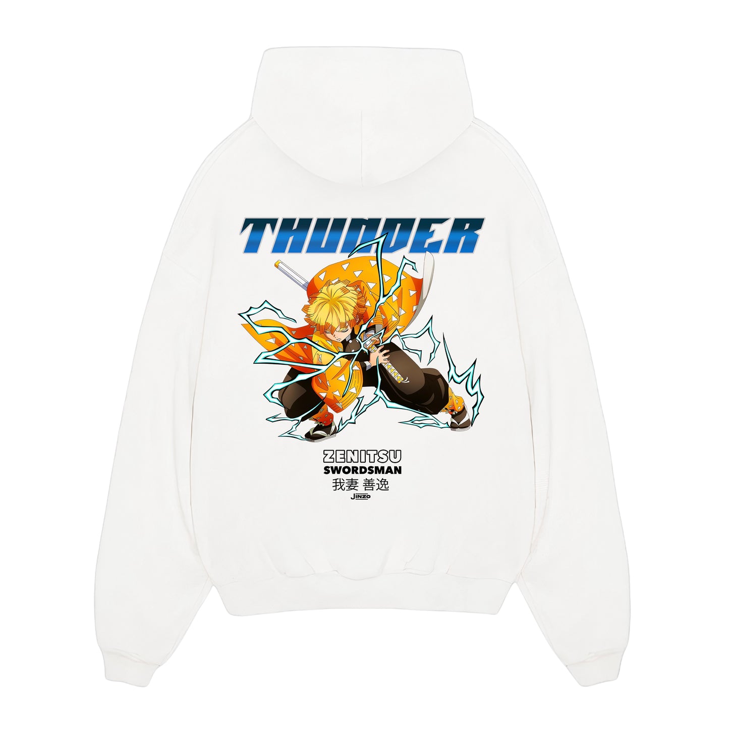 Zenitsu x Thunder - Demon Slayer Oversized Hoodie